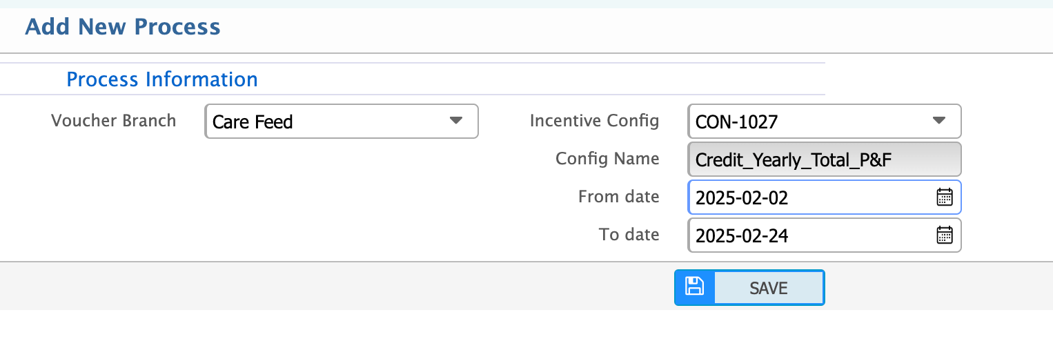 Add New Process